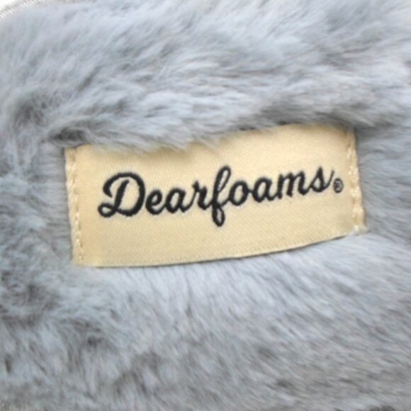 Dearfoams Demi-Rib Knit Slide Slippers Light Heather Gray - Picture 5 of 9